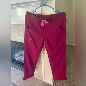 Figs Kade dark magenta scrubs